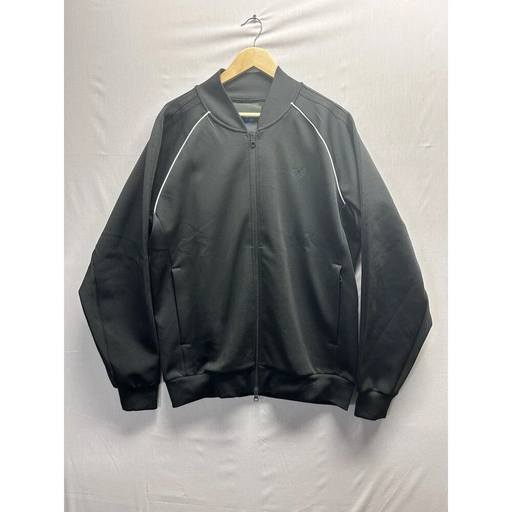 Adidas Blue Label SST Track Jacket Men’s XL Barely Worn Black On Black 3 Stripe